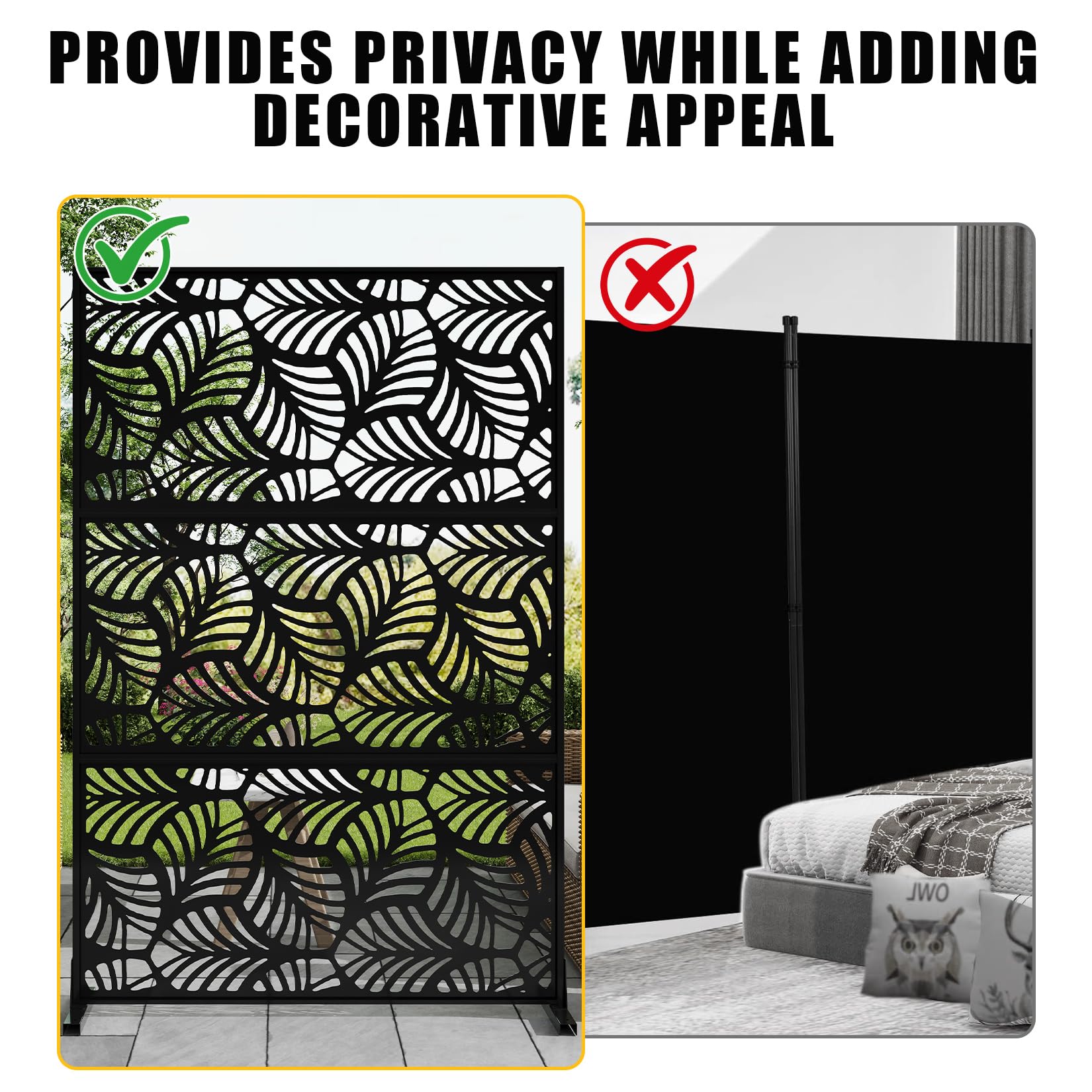 Estructura de acero galvanizado con acabado de pintura en polvo negra mate resistente a la intemperie