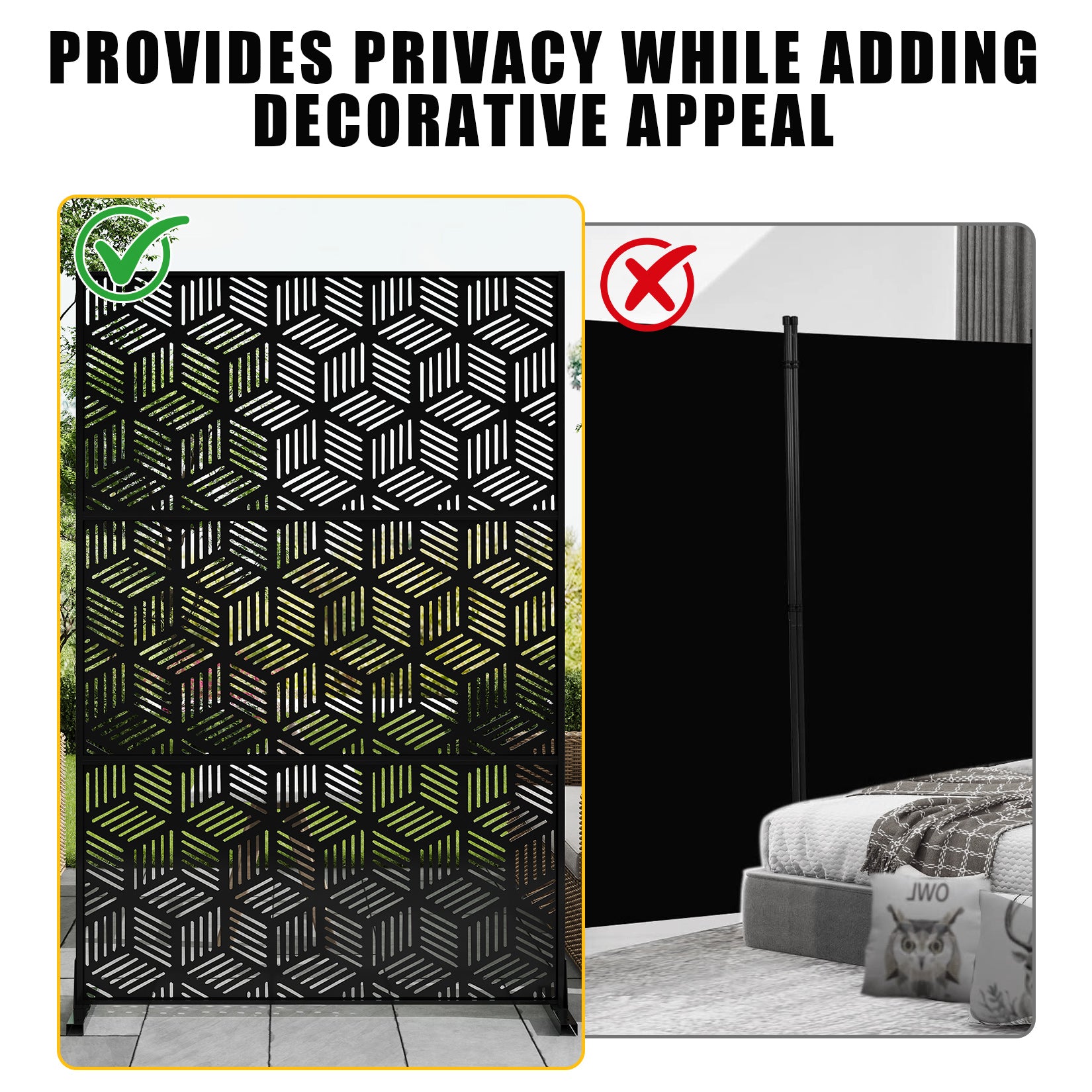 Estructura de acero galvanizado con acabado de pintura en polvo negra mate resistente a la intemperie
